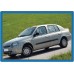 Накладки на ручки (нерж.) 4 шт, Carmos - Турецкая сталь для Renault Clio II 1998-2005 гг