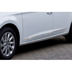 Молдинг дверной (4 шт, нерж.) для Seat Leon 2013-2020 гг