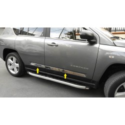 Молдинг дверной Titiz (нерж) для Jeep Compass 2006-2016 гг