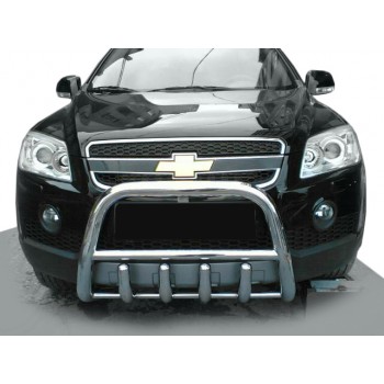 Передняя дуга QT006 (нерж.) для Chevrolet Captiva 2006-2019 гг