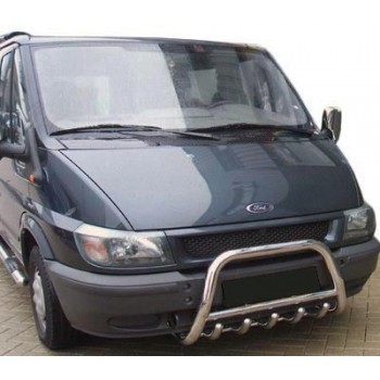 Кенгурятник WT003 (2000-2006, нерж.) для Ford Transit