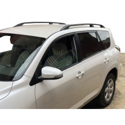 Рейлинги Черные Турецкие Короткая база, Металлические ножки для Toyota Rav 4 2006-2013 гг