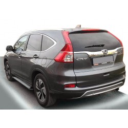 Боковые пороги Allmond Grey (2 шт., алюм.) для Honda CRV 2017-2022 гг