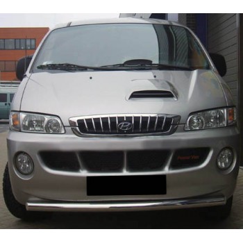 Передній захист ST008 (нерж.) для Hyundai H200, H1, Starex 1998-2007 рр