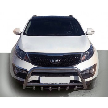 Кенгурятник WT003-1 (нерж.) для Kia Sorento II XM 2009-2014 гг