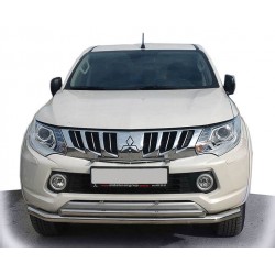 Передняя защита ST014 (нерж) для Mitsubishi L200 2015-2024 гг