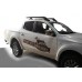 Рейлинги Shark (с поперечинами) Черный цвет для Mitsubishi L200 2015-2024 гг