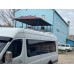 Рейлінги DD (алюміній) 265 см, Хром, Пластикова ніжка для Volkswagen Crafter 2006-2016 рр