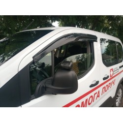 Ветровики (2 шт, Sunplex Sport) для Citroen Berlingo/Multispace 2019- гг