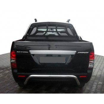 Задняя защита AK006 (нерж) для SsangYong Action 2006- гг