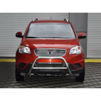 Кенгурятник WT005 (нерж.) для SsangYong Korando 2010–2019 гг