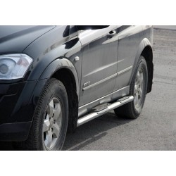 Боковые трубы BB002 (2 шт, нерж.) для SsangYong Kyron 2005-2014 гг