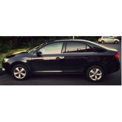 Окантовка стекол (4 шт, нерж.) для Skoda Rapid 2012-2019 гг
