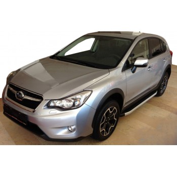 Боковые пороги Fullmond (2 шт, алюм) для Subaru Outback 2009-2014 гг
