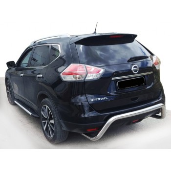 Задняя защита AK007 (2 шт, нерж.) для Nissan X-trail T32/Rogue 2014-2021 гг