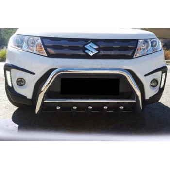 Кенгурятник WT003 (нерж) для Suzuki Vitara 2015- рр