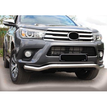 Передняя защита ST007 (нерж) для Toyota Hilux 2015- гг