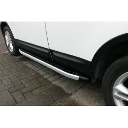 Бокові пороги Fullmond (2 шт., Алюм.) довга база для Nissan Qashqai 2010-2014рр