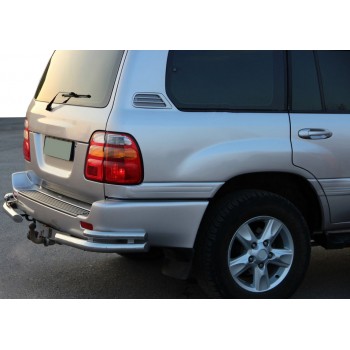 Задние уголки AK003-Double (2 шт, нерж) для Toyota Land Cruiser 100