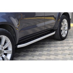 Боковые пороги Fullmond (2 шт, алюм) для Toyota Fortuner 2006-2015 гг