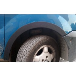 Накладки на арки (4 шт, черные) Металл для Renault Kangoo 1998-2008 гг