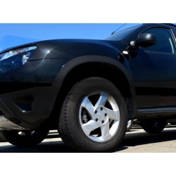 Накладки на арки (4 шт, черный металл) для Dacia Duster 2008-2018 гг