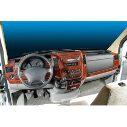 Накладки на панель (Meric, 50 деталей) Дерево для Mercedes Sprinter W906 2006-2018 гг