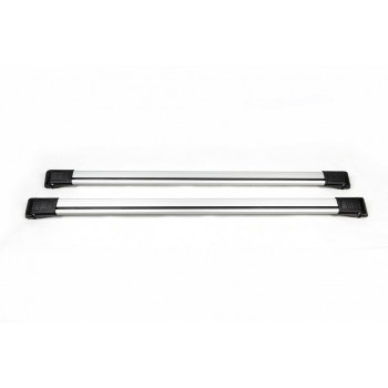 Поперечный багажник на обычные рейлинги WingBar V1 (с ключем) Серые для BMW X5 E-70 2007-2013 гг