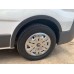 Накладки на колесные арки (4 шт, черные) 2007-2015, Черный металл для Nissan Primastar