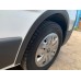 Накладки на колесные арки (4 шт, черные) 2007-2015, Черный металл для Nissan Primastar
