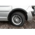 Накладки на колесные арки (4 шт, черные) 2007-2015, Черный металл для Nissan Primastar