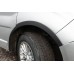 Накладки на колесные арки (4 шт, черные) 2007-2015, Черный металл для Nissan Primastar