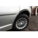 Накладки на колесные арки (4 шт, черные) 2007-2015, Черный металл для Nissan Primastar