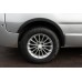Накладки на колесные арки (4 шт, черные) 2007-2015, Черный металл для Nissan Primastar