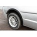 Накладки на колесные арки (4 шт, черные) 2007-2015, Черный металл для Nissan Primastar