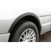 Накладки на колесные арки (4 шт, черные) 2007-2015, Черный металл для Nissan Primastar