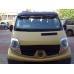 Козырек на лобовое стекло (черный глянец, 5мм) для Renault Trafic 2001-2015 гг