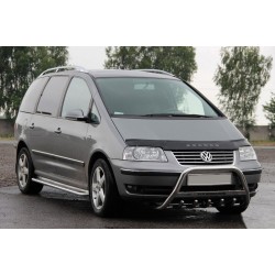 Кенгурятник WT003 (нерж) 51 мм, без надписи для Volkswagen Sharan 2010- гг
