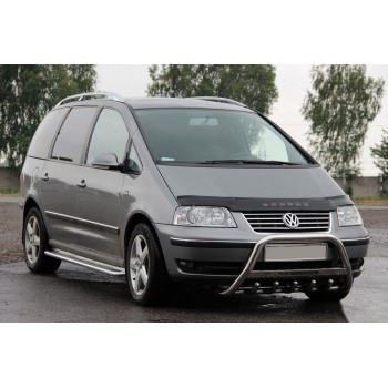 Кенгурятник WT003 (нерж) 51 мм, без надписи для Volkswagen Sharan 2010- гг