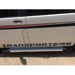 Боковые пороги Line (2 шт., алюминий) Короткая база для Volkswagen T6