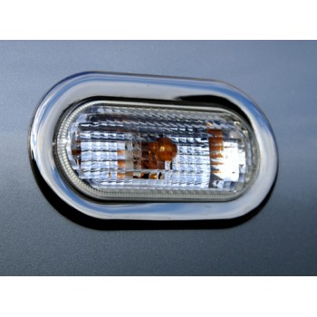 Обводка поворотника (2 шт, нерж) для Seat Leon 1999-2005 гг