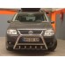 Кенгурятник WT003 (нерж) 51 мм, без напису для Volkswagen Touran 2003-2010 рр