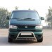 Кенгурятник WT003 (нерж) 51мм, с надписью для Volkswagen T4 Caravelle/Multivan