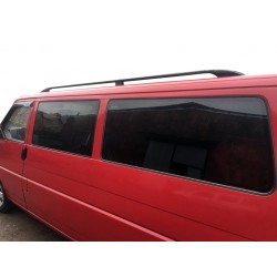 Рейлинги Черные Длинная база, Металлические ножки для Volkswagen T4 Caravelle/Multivan