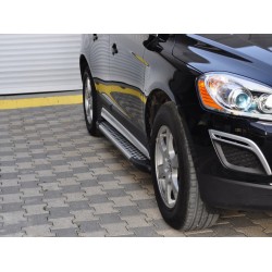 Боковые пороги Allmond Grey (2 шт., алюминий) для Volvo XC60 2009-2017 гг