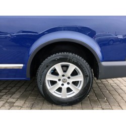 Накладки на арки (6 шт, черные) Черная нержавейка для Volkswagen T5 Transporter 2003-2010 гг