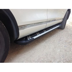 Бокові пороги Sunrise (2 шт., алюм) для Volkswagen Touareg 2010-2018 рр