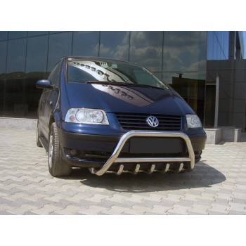 Кенгурятник WT003 (нерж) 51 мм для Volkswagen Sharan 1995-2010 рр