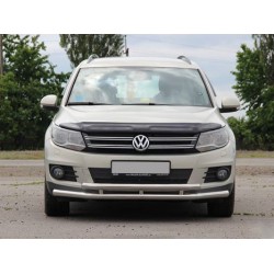 Передняя защита ST016 (нерж) для Volkswagen Tiguan 2007-2016 гг