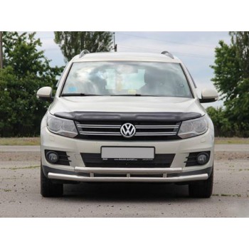 Передняя защита ST016 (нерж) для Volkswagen Tiguan 2007-2016 гг